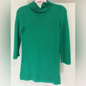 Green knitted sweater